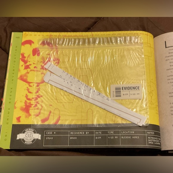 C.S.L: Crime Scene Investigation ( T.V. Series) Evidence hardback education book - Picture 7 of 8